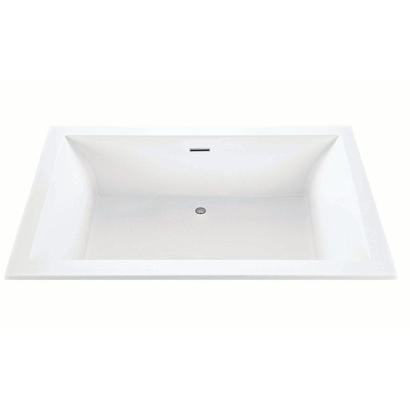 Andrea® 22 Soaking Acrylic Bathtub - 66 x 36, White, Drop In