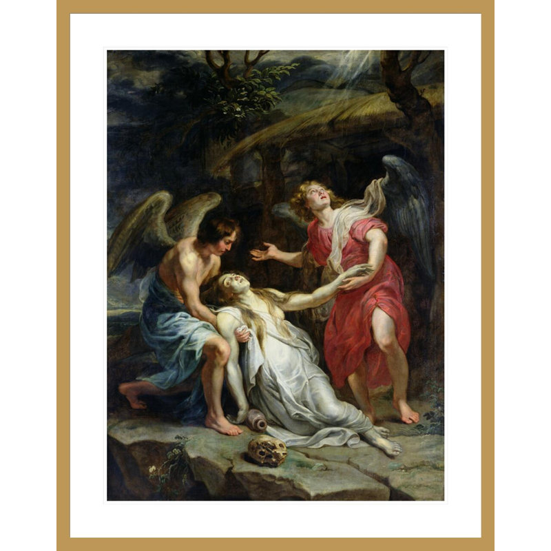 «Extase of Mary Magdalene» par Peter Paul Rubens, impression giclée encadrée, 41,5 po H x 32,94 po L
