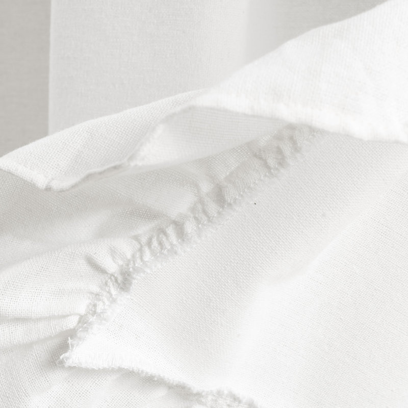Lush Decor Linen Ruffle Single Window Valance