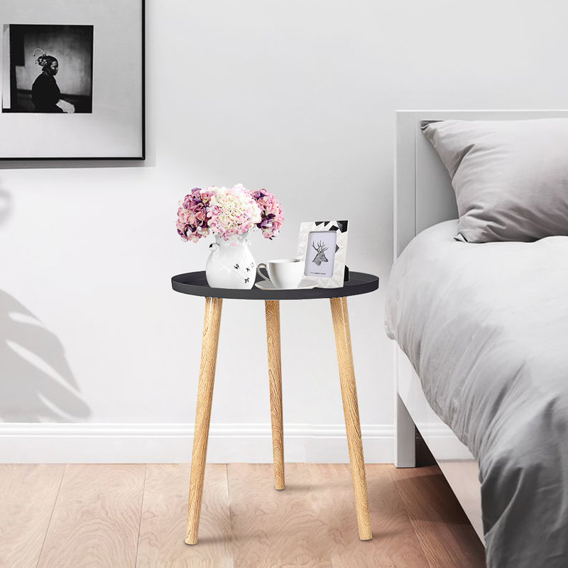 Tray Top End Table, Black