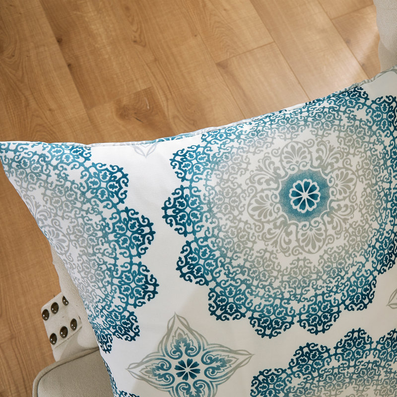 Housse de coussin en polyester Delia, Minuit, 20 po X 20 po