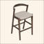 Tabouret de bar d'intérieur en bois d'hévéa, ensemble de 2-121061522