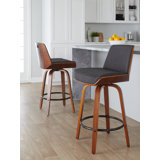Swivel Upholstered Counter Stool