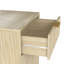 Armoire poubelle inclinable 10 gallons Woodgrain avec tiroir à texture ondulée et bac coulissant