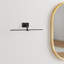 Mona Single Light Steel Dimmable LED Armed Sconce-70423502