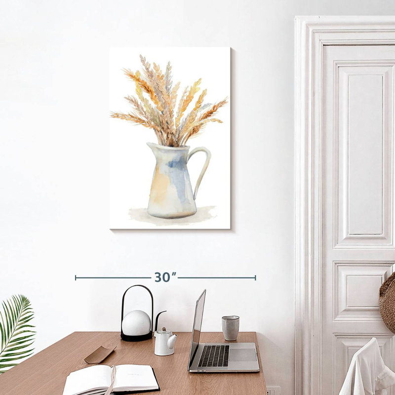 Harnek Wheat In Pitcher, 30" H x 20" W