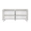 Armoire en bois blanc délavé pour décoration côtière