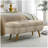 Ottoman Oval Storage Bench,Rubber Wood Legs, (43.5"x16"x16")-1071744718