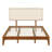 Modern Platform Bed Featuring Upholstered Headboard