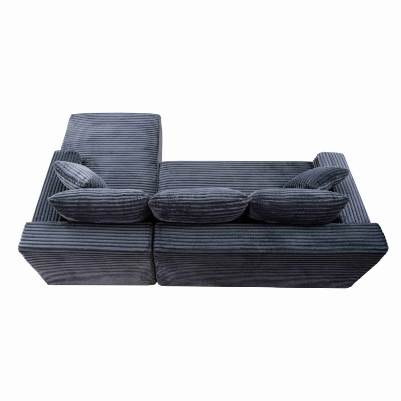 Canapé modulaire 106,3 po Cloud, Gris