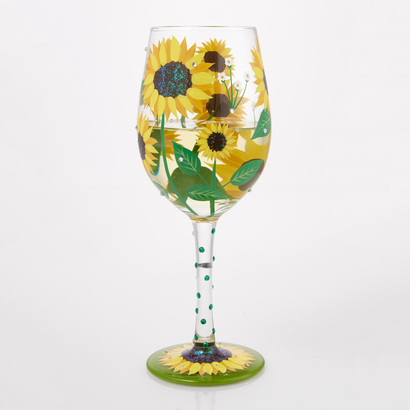 Verre à vin 15 oz Lolita Sunflower
