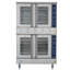 Four commercial double 38 po avec ensemble de rangement et roulettes-119233174