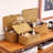Natural Seagrass Set Of 3 Rectangular Storage Baskets With Lids