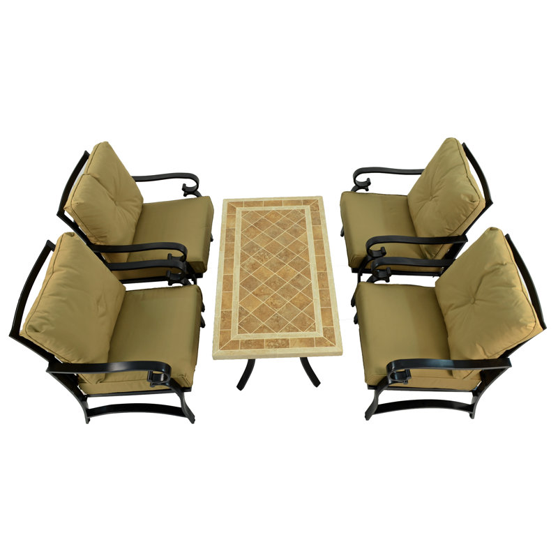 Hampton 120x66cm COFFEE Table with 4 WINDSOR DELUXE LOUNGE Chair