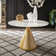 Kingstown Home Roman Round Faux Marble Top Dining Table & Reviews | Wayfair