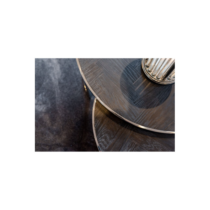 2 tables basses Blackbone, Argent