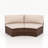Outdoor Patio Curved Chair With Cushions
