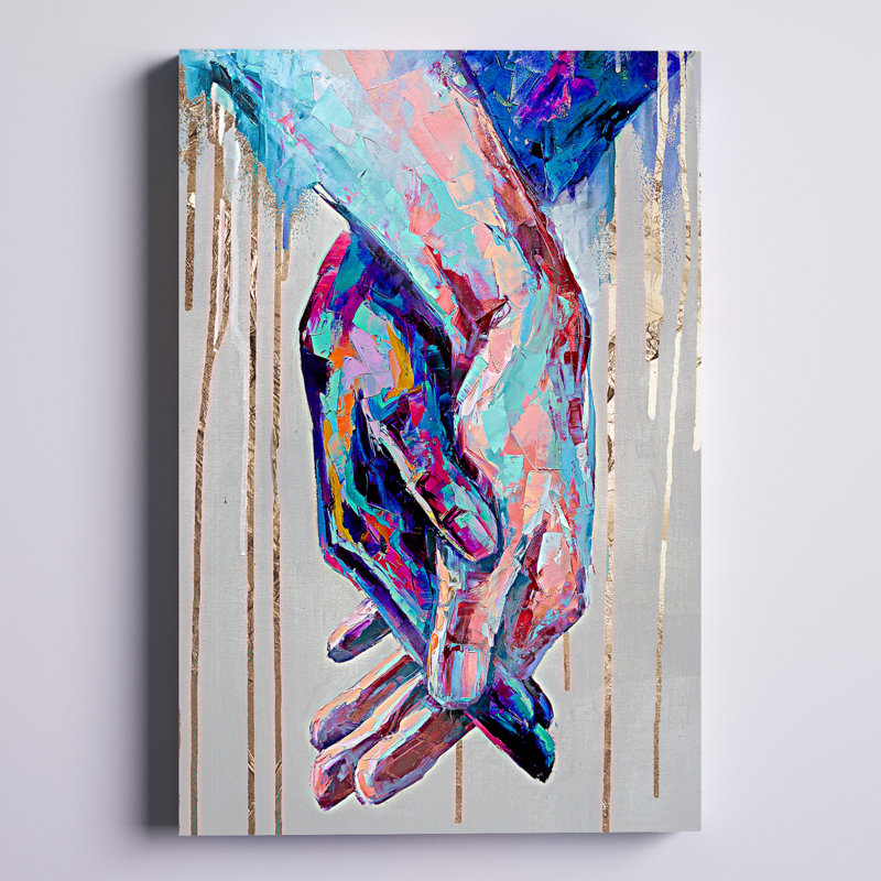 «Abstract Always Together», reproduction d'impression sur toile, H 30 po x l 20 po, Toile tendue, Sans cadre