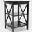 Oxford Small Side Table with UV Lacquered Surface and X-Leg Design, Ideal for Living Room Use
