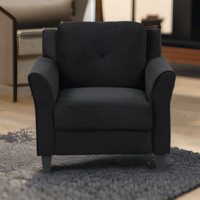 Chaise berçante Antona, Noir