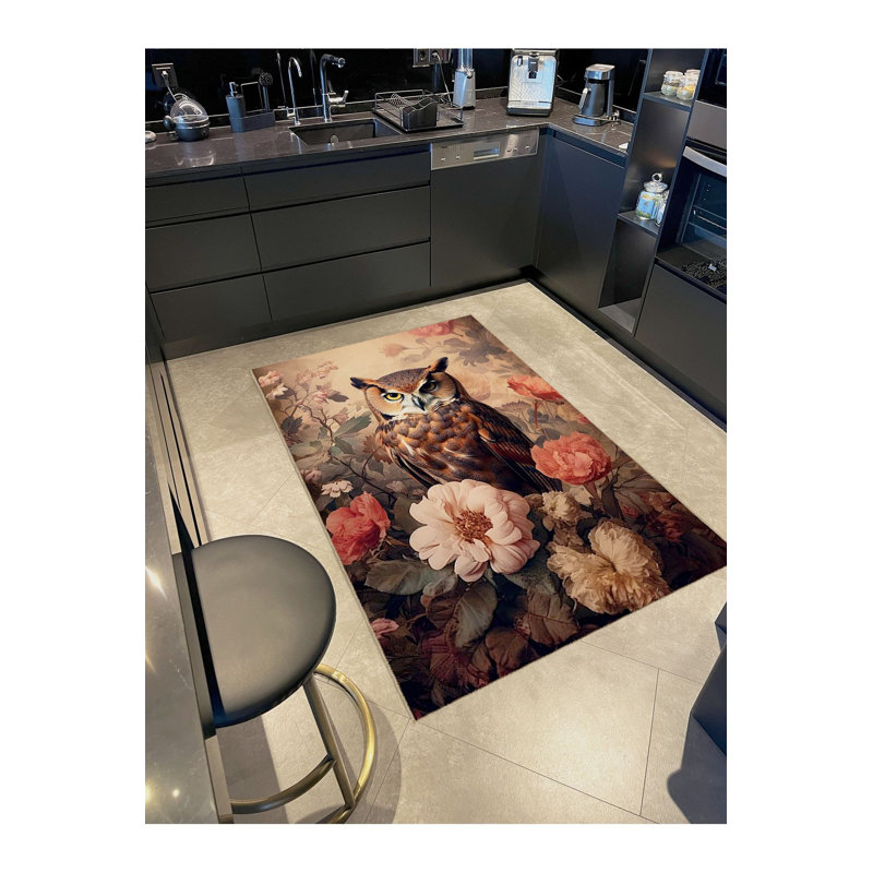 Tapis décoratif lavable à la machine, Tapis de couloir 3 pi 3 po x 6 pi 7 po