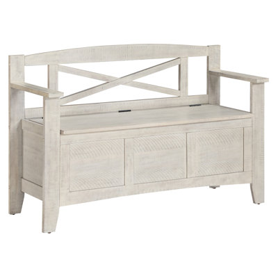 Solid Wood Storage Bench