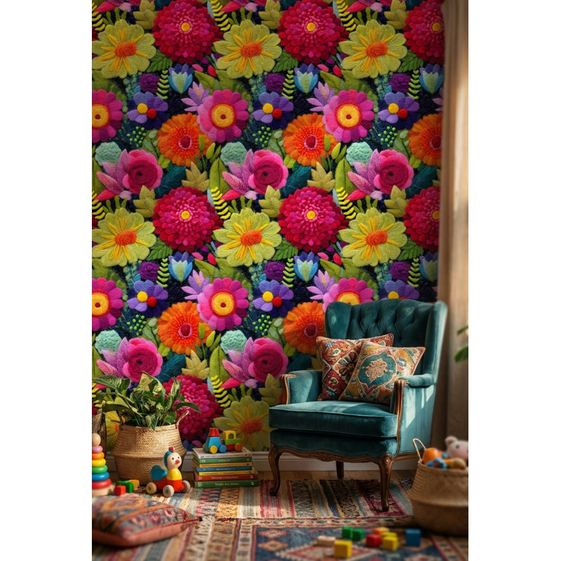 Papier peint floral