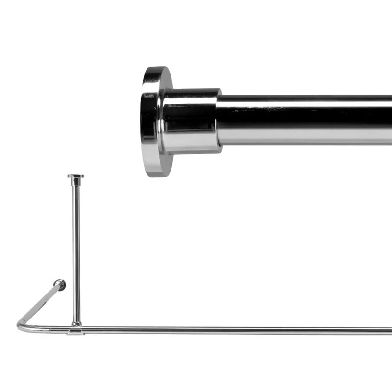 Premier 200cm L-Shaped Fixed Shower Curtain Rod