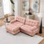 Canapé modulaire avec assise profonde et repose-pieds-1861995811