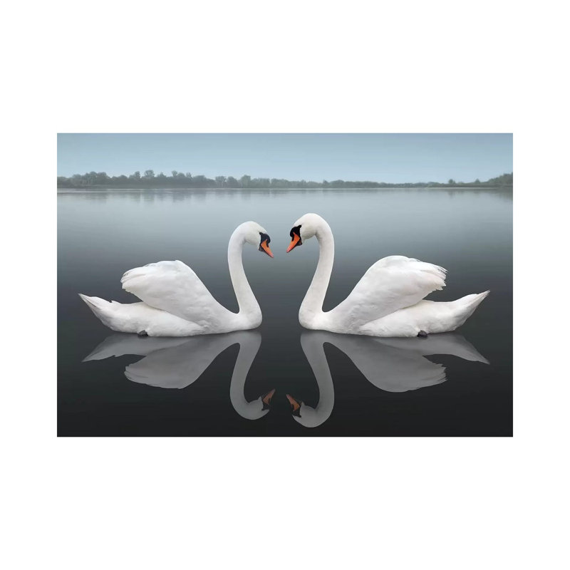 "Together" par Ben Heine-impression d’art graphique, Pas de tapis, H 18 po x l 26 po x P 1,5 po, Toile tendue