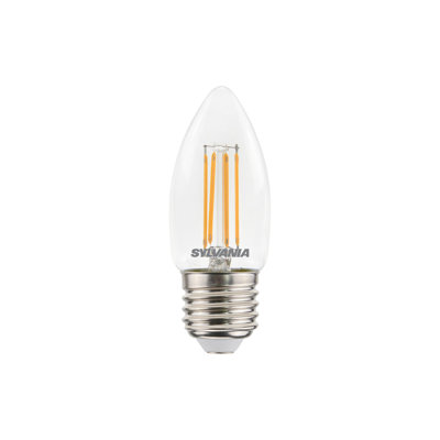 Sylvania ToLEDo RT Candle LED Filament Candle Light Bulb E27 470 Lumens Warm White 2700K Dimmable