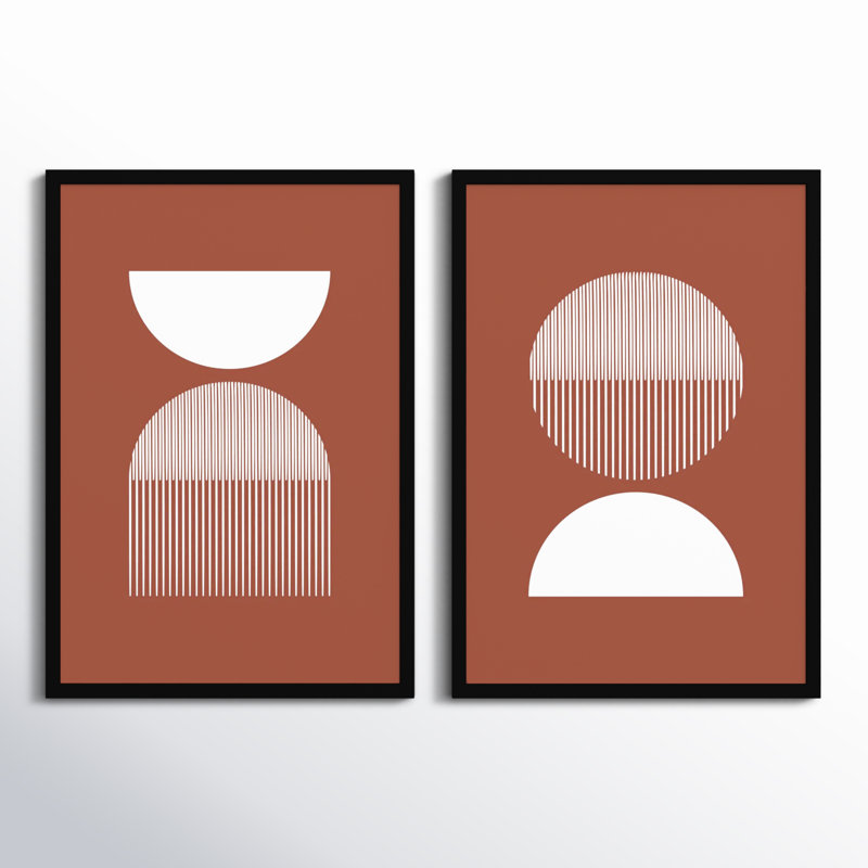 Mid 31 and 41 - 2 Piece by Jacob Goossen, 48" W x 33" H, Black