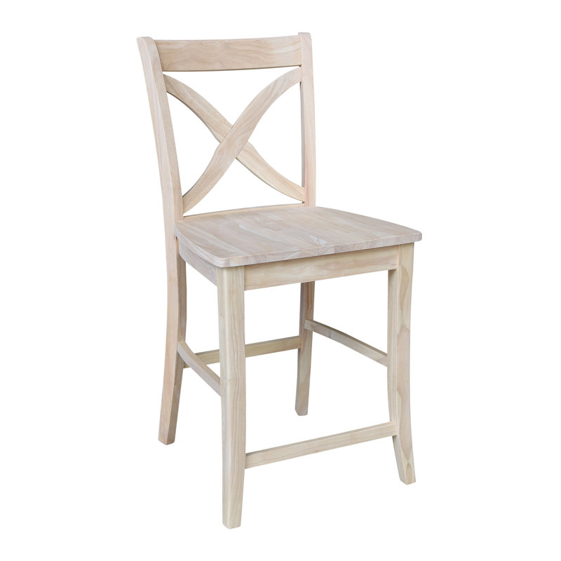Tabouret Ludivine, Tabouret de comptoir (siège d'une hauteur de 24 p, Noir délavé / noir charbon