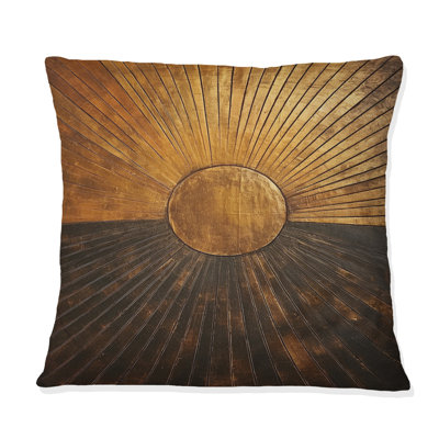 Coussin Bronze Brilliance Symmetry IV - Abstract Shapes