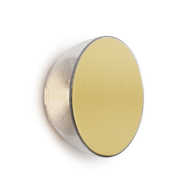 Ramen Mini Wall Sconce, 6", Brass, Ramen Mini Wall Sconce, 6", Brass