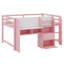 Lit mezzanine bas avec bureau intégré-1640499985