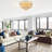 5 - Light 23" Modern Crystal Flush Mount Lighting