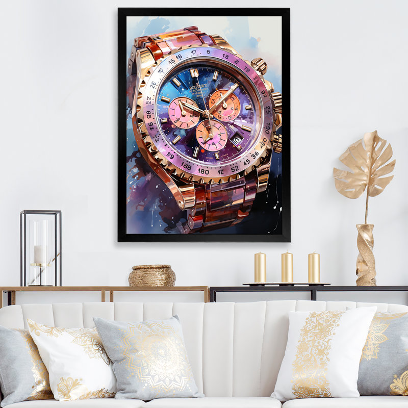 Luxury Luxury Pearl Paradox - Décoration murale tendance, H 20 po x l 12 po x P 1 po, Cadre photo noir