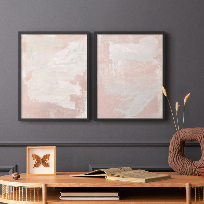 «Hazy Summer I», reproduction encadrée de qualité supérieure - prête à être accrochée - aucun clou requis - aucun clou requis