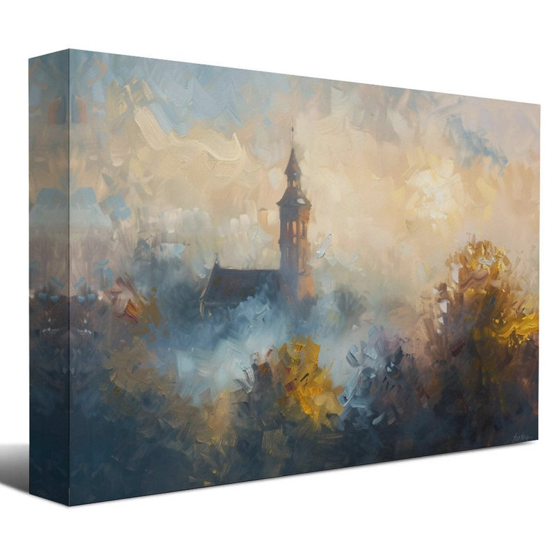 Art mural sur toile 8 "x 12" avec cadre en bois, prêt à être accroché, 08×12inch