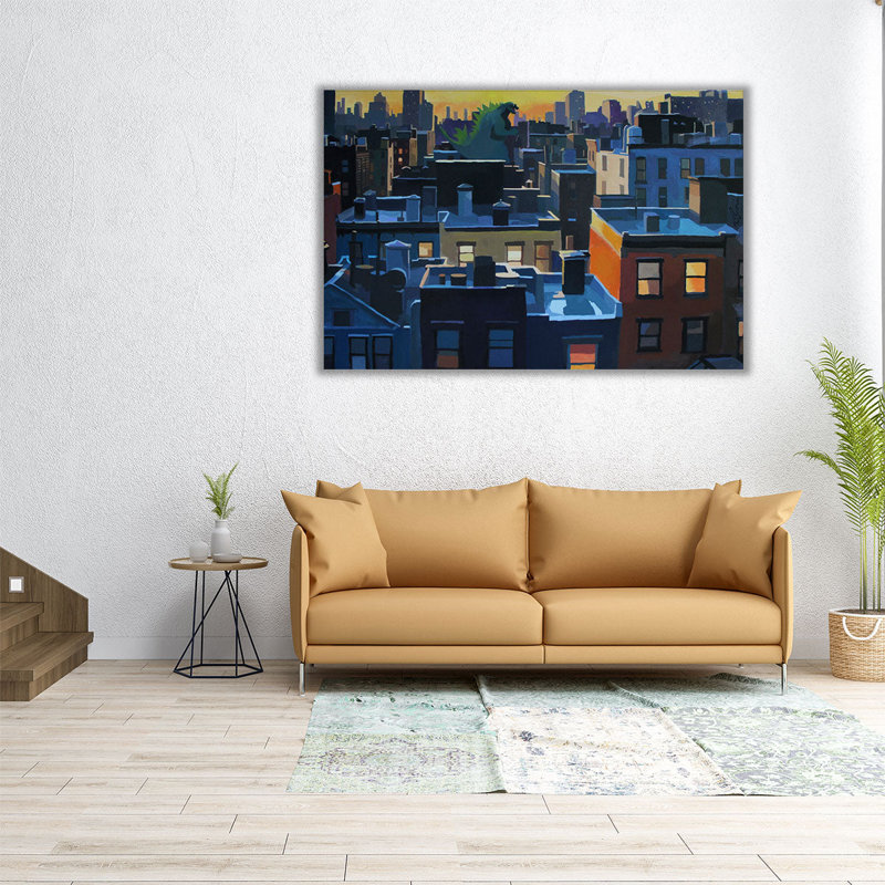 Le touriste - reproduction d'art sur toile, H 20 po x l 30 po