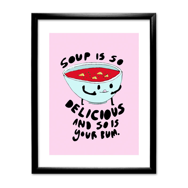 Single Picture Frame Print, Black