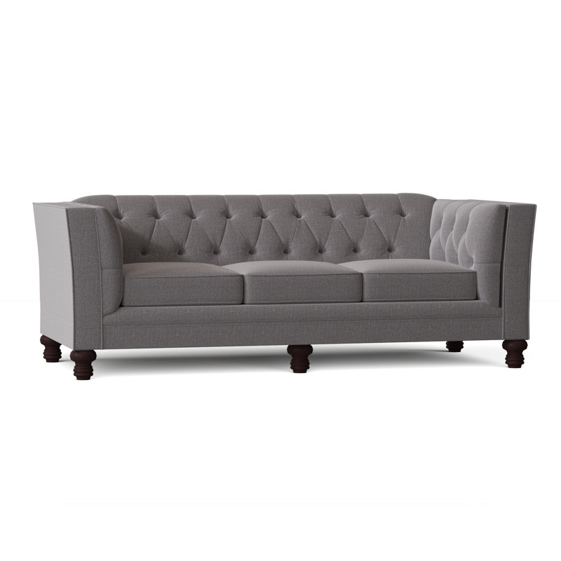 Kirtin 89'' Upholstered Sofa, Macarena Slate