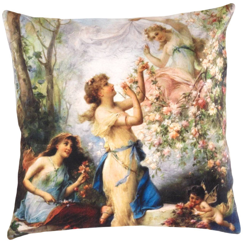 Coussin décoratif en velours Pasargad 16 po x 16 po