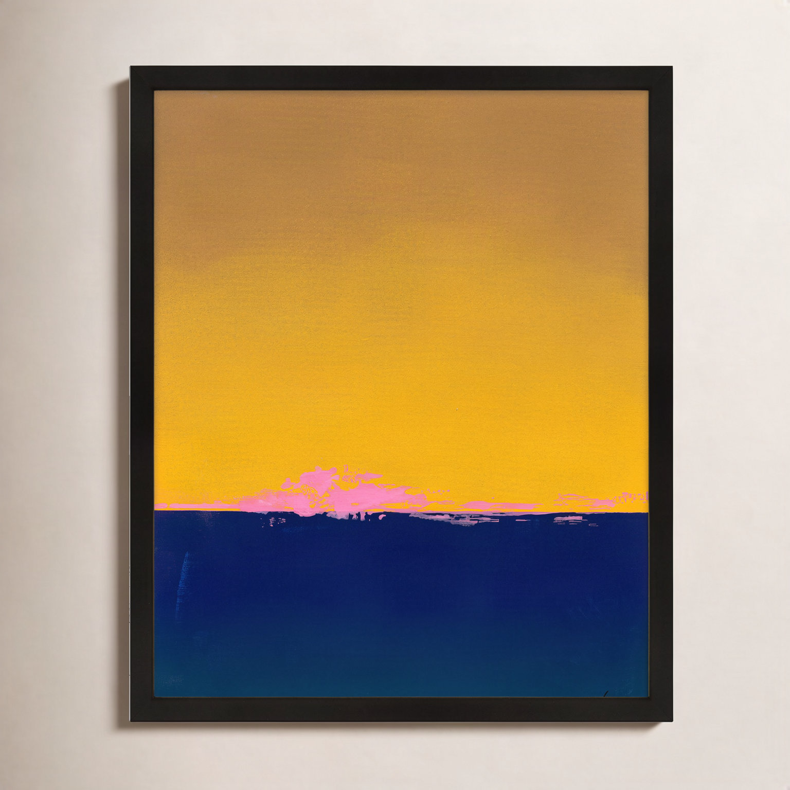Horizon 1 Print by Lee Lessem, 20" H x 16" W x 1.25" D, Black