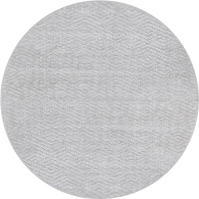 Tapis d'extérieur couleur argent Claudia