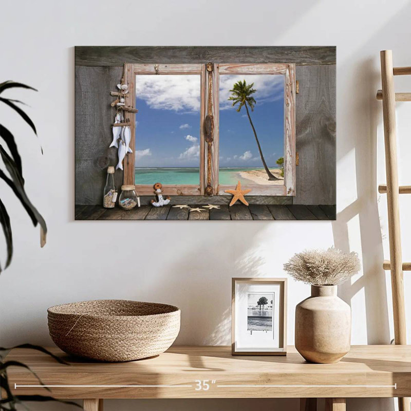 Lilie Nautical Themed Window, 16" H x 24" W
