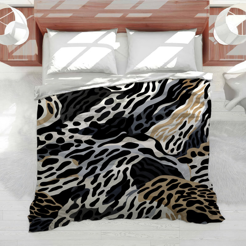 Animal Print Bedding Pattern Comforter Safari, Twin Comforter