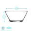 Argon Tableware Glass Serving Bowl