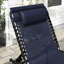 Fauteuil de détente bleu foncé foncé - 4 sièges de camping réglables et respirants en filet, pour les aventures en plein air